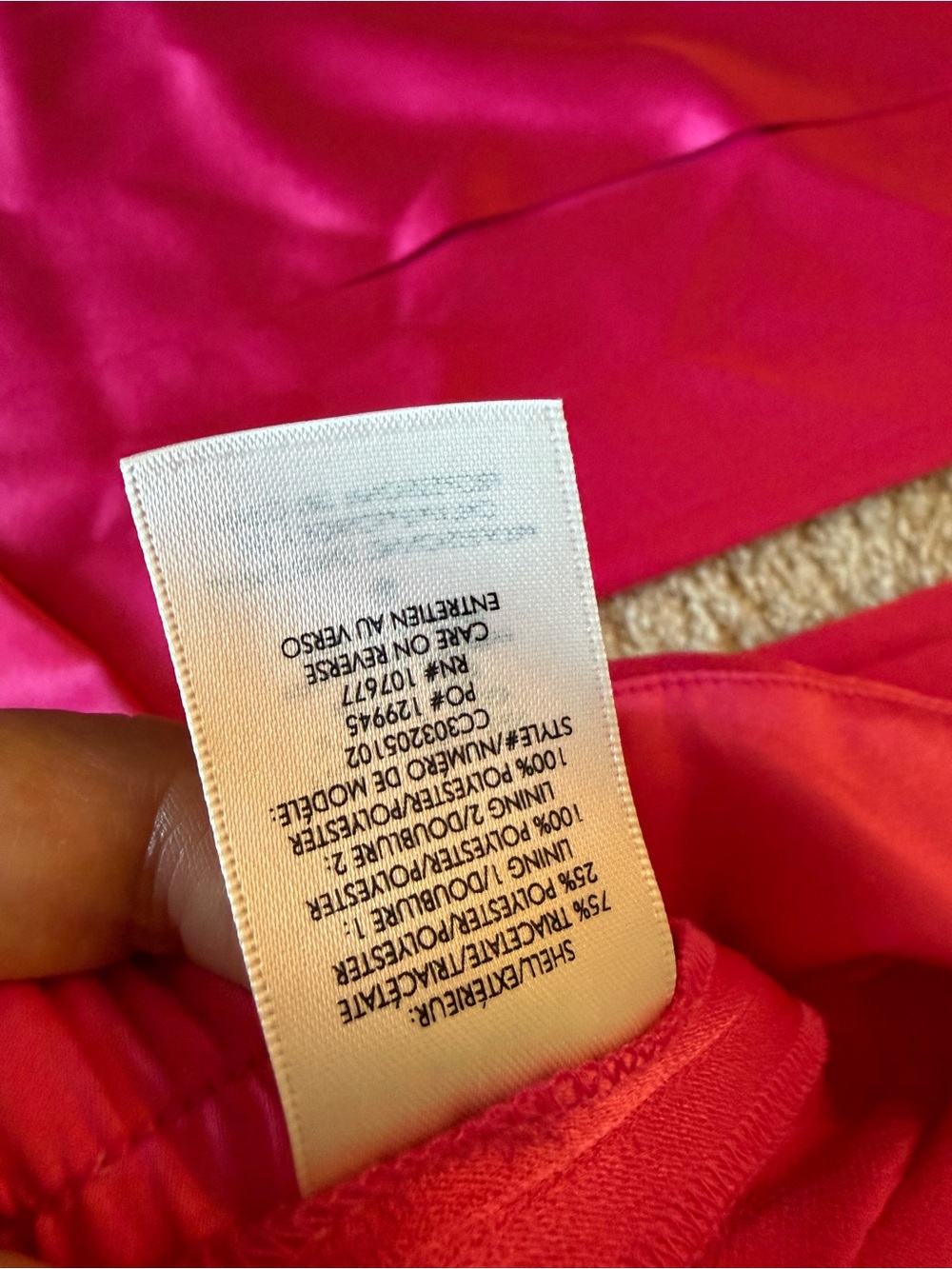 Alice + Olivia | Jody Satin High Waist Slit Front Pants size 4 Like New - Picture 7 of 7